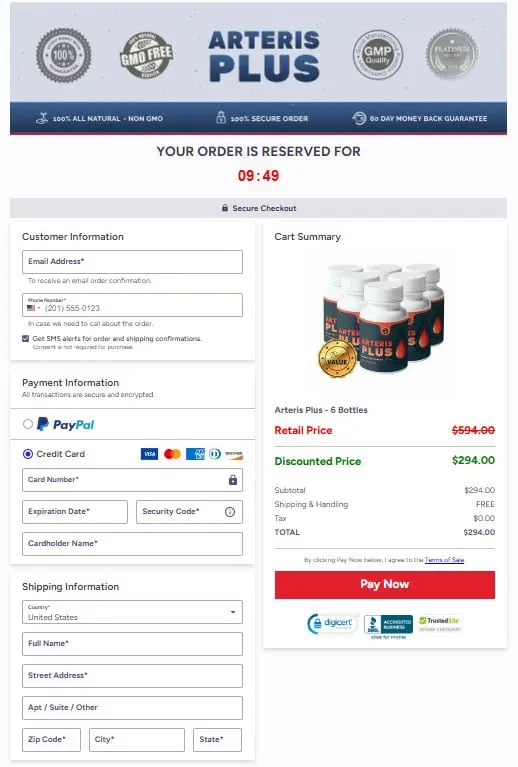 Arteris Plus Checkout